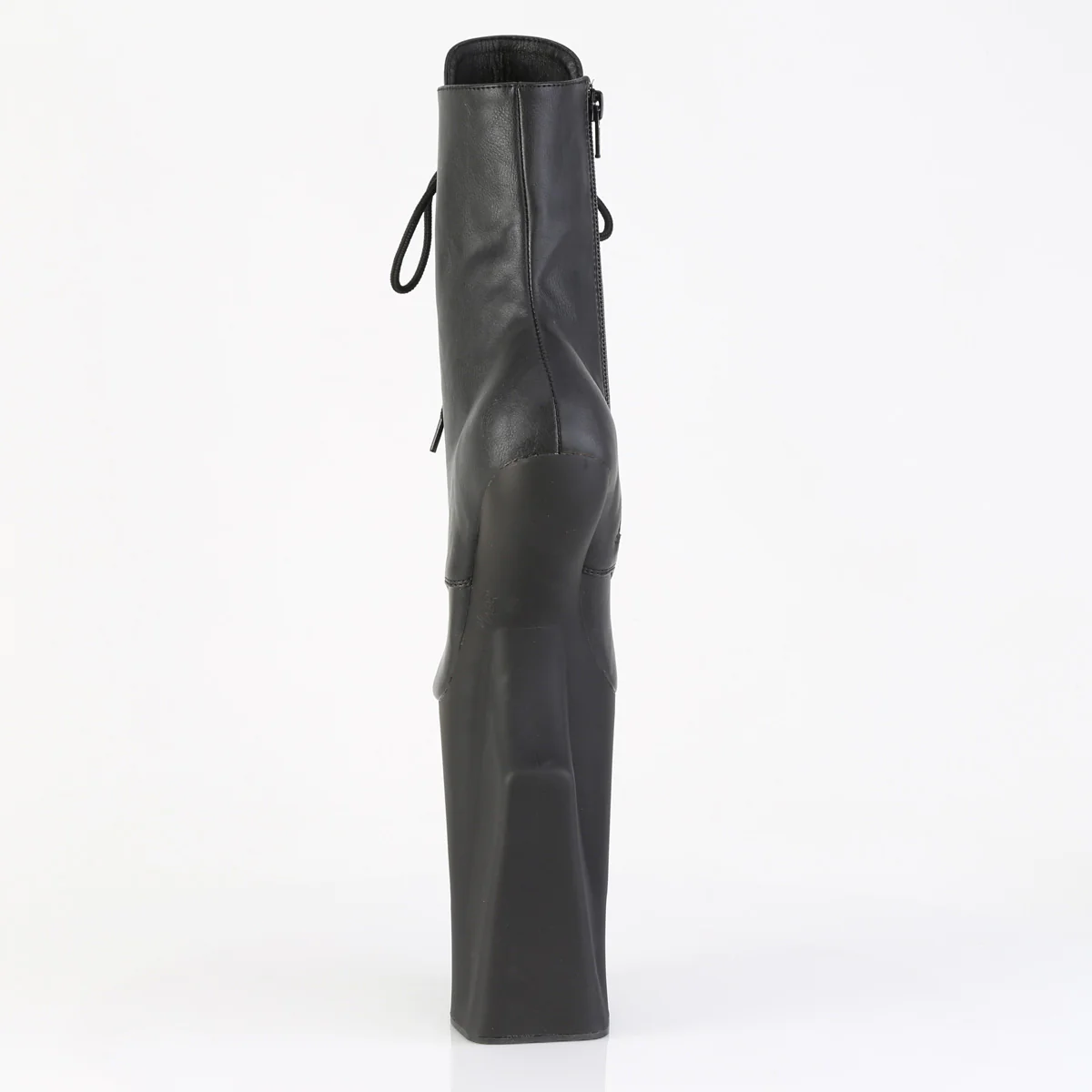 Black 10 Inch Exotic Dancing Ankle Boots - Pleaser WORSHIP-1020 - Image 4