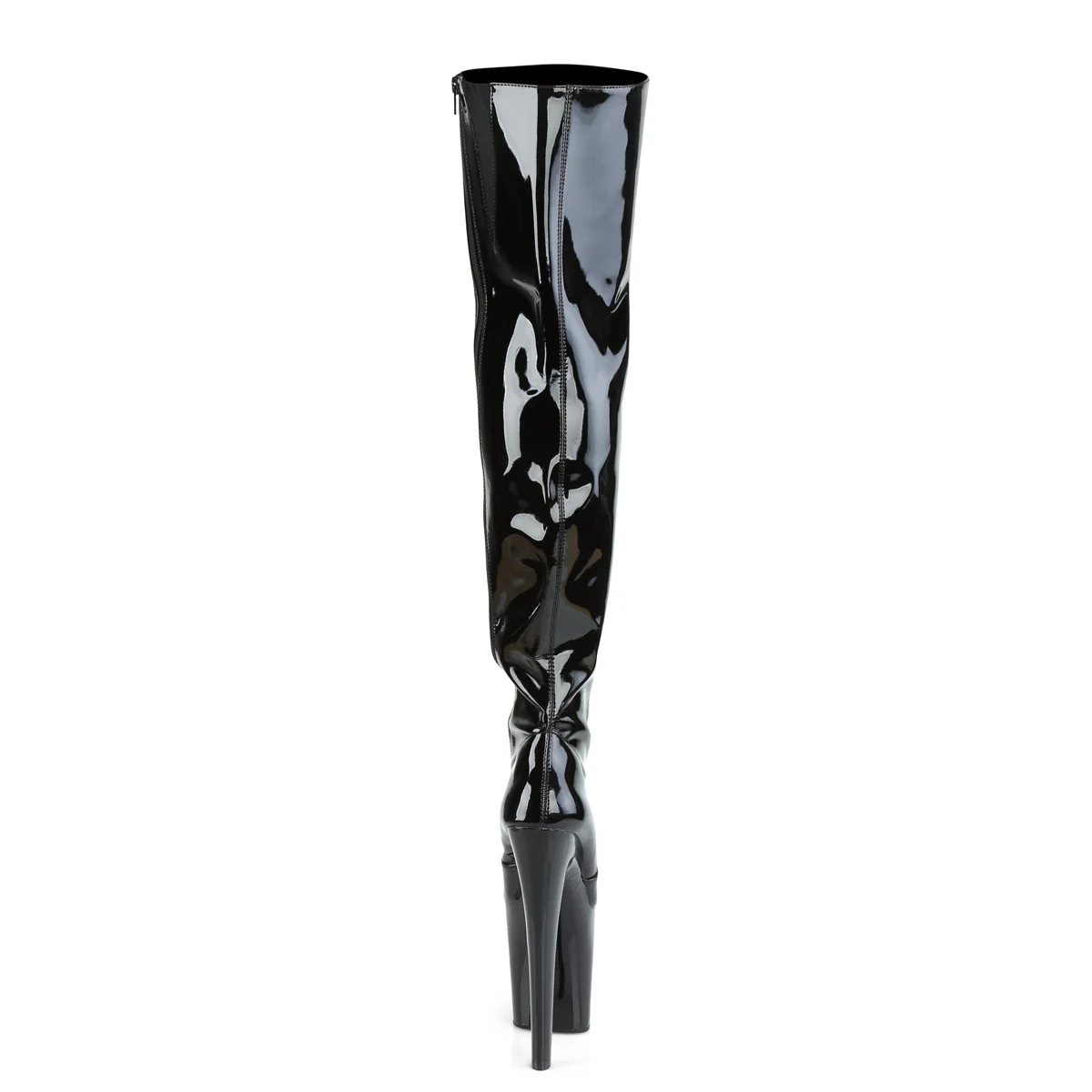 Black 8 Inch Exotic Dancing Thigh Highs - Pleaser XTREME-3010 - Image 4