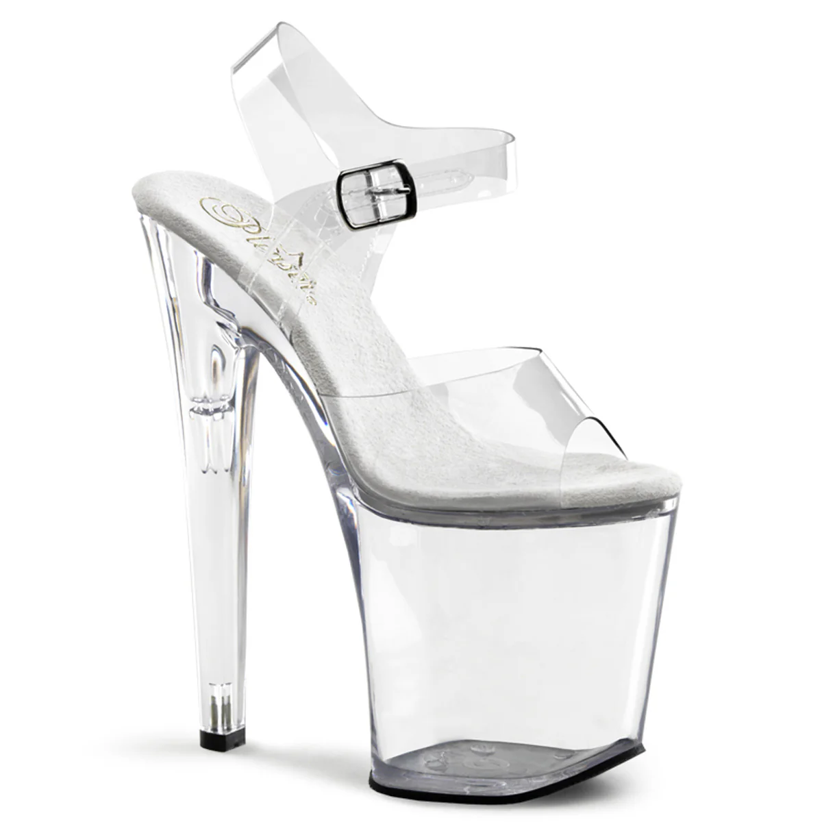Clear 8 Inch Pole Dancer Platform Shoes -  Pleaser XTREME-808 - Image 6