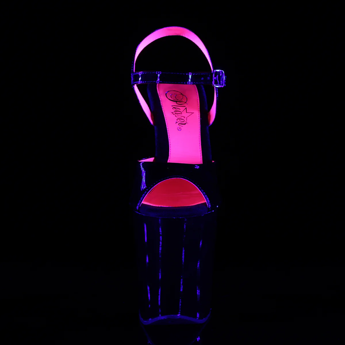 Black 8 Inch Pole Dancer Platform Shoes - Pleaser XTREME-809TT - Image 2