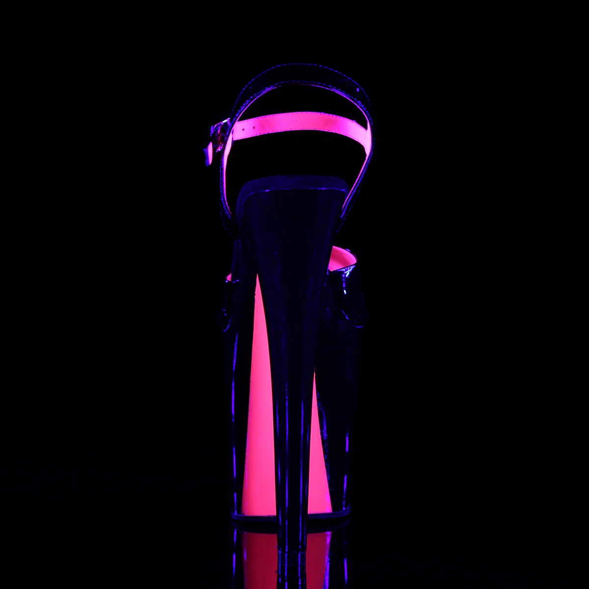 Black 8 Inch Pole Dancer Platform Shoes - Pleaser XTREME-809TT - Image 4