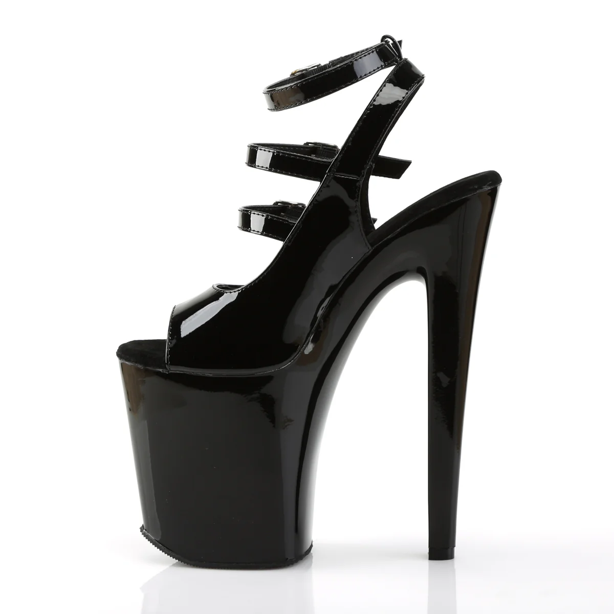 Black 8 Inch Sexy Pole Platform Shoes -  Pleaser XTREME-873 - Image 3