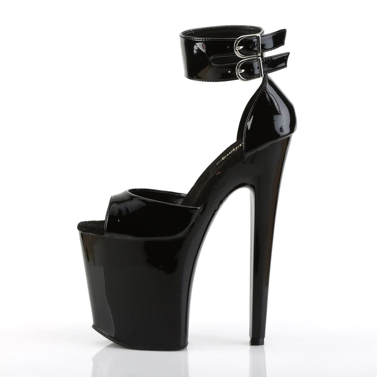 Black 8 Inch Fetish Pole Platform Shoes -  Pleaser XTREME-875 - Image 3