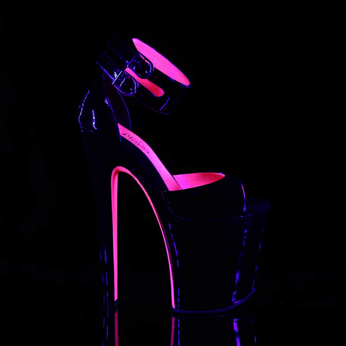 Black 8 Inch Exotic Dancing Platform Shoes - Pleaser XTREME-875TT - Image 5